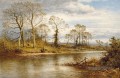 Un fleuve anglais à l’automne paysage Benjamin Williams Leader